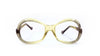 italian designer sun glasses round eye
